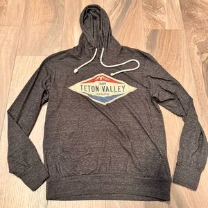 Teton Valley Women’s Long Sleeve Hoodie T-Shirt Small